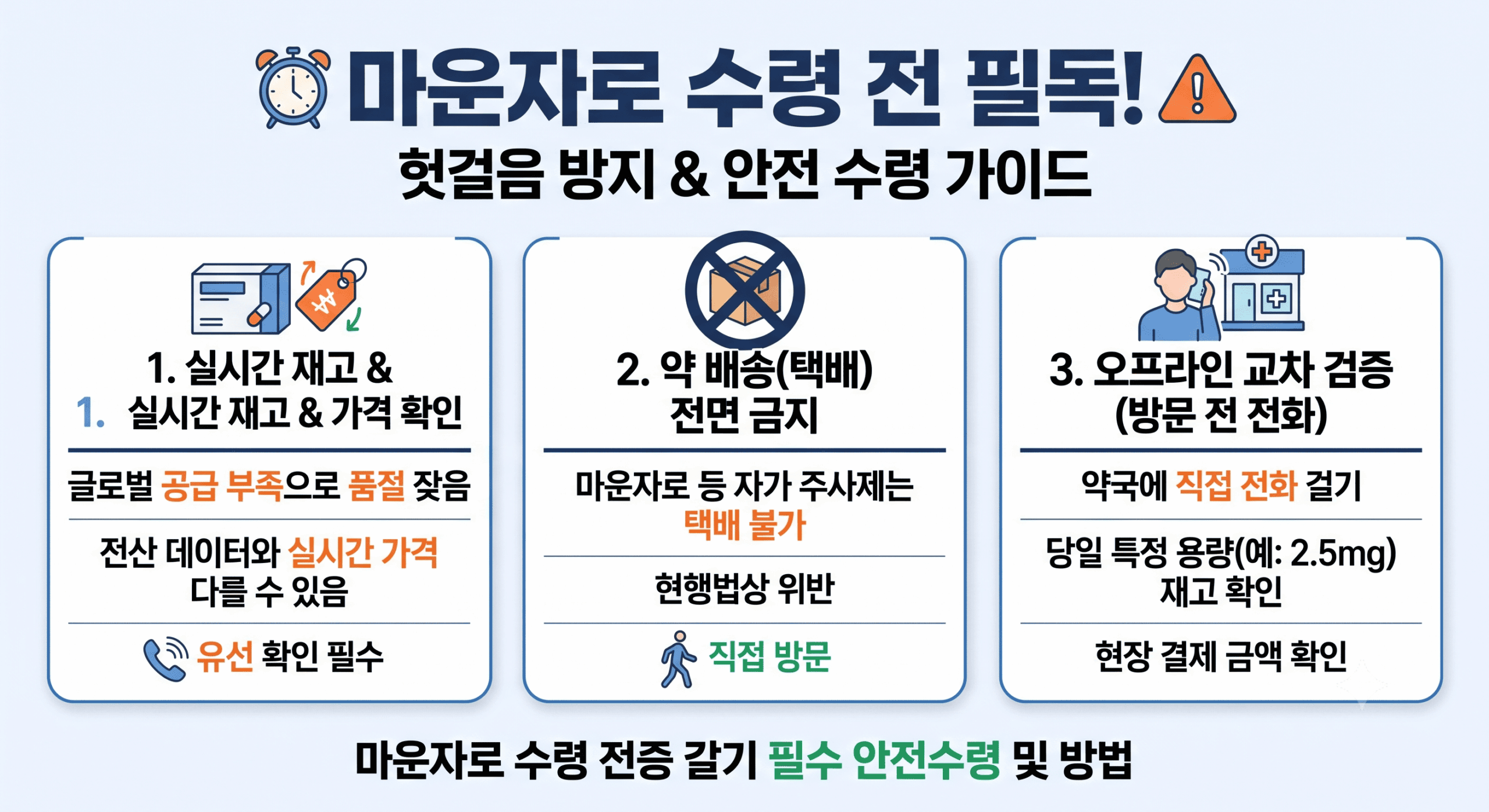 마운자로 수령 전 필독